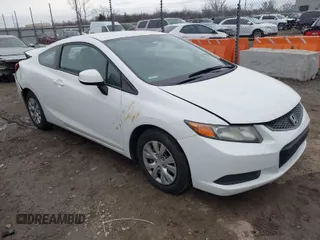 2012 Honda Civic Cpe LX with VIN 2HGFG3B54CH565952, listed as a IAAI auction lot 41550347 with 105,156 mi miles. Bid and sale history available at carsss.com. Image 1.