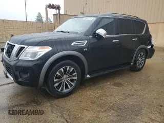 2018 Nissan Armada SL with VIN JN8AY2ND2J9059816, listed as a Copart auction lot 44941575 with 142,732 mi miles and Salvage Title. Bid and sale history available at carsss.com. Image 1.