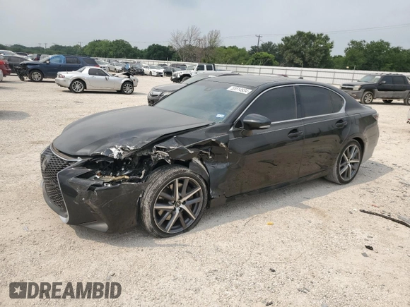 2016 Lexus GS 350 with VIN JTHBZ1BL4GA000114, listed as a Copart auction lot 55514934 with 82,524 mi miles and Salvage Title. Bid and sale history available at carsss.com. Image 1.