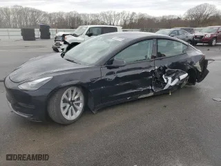 2023 Tesla Model 3 with VIN 5YJ3E1EAXPF435433, listed as a Copart auction lot 51516505 with 48,736 mi miles and Salvage Title. Bid and sale history available at carsss.com. Image 1.