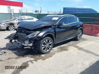 2017 Infiniti QX30 Premium with VIN SJKCH5CR7HA022688, listed as a IAAI auction lot 41883348 with 87,419 mi miles and . Bid and sale history available at DreamBid. Image 2.