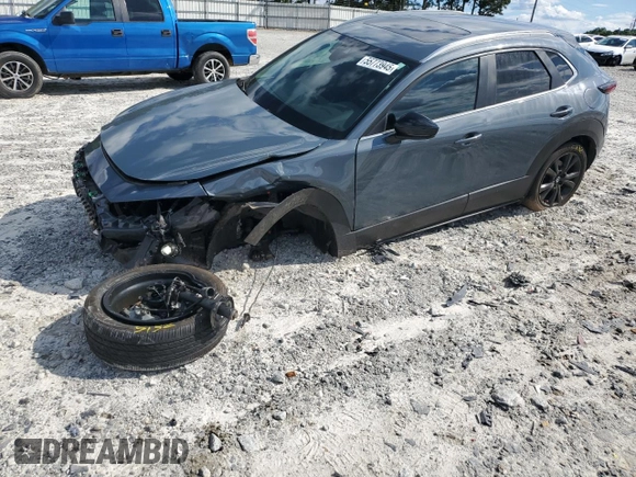 2023 Mazda CX-30 S Carbon Edition с VIN 3MVDMBCM9PM517237, выставлен на аукционе Copart как лот 55773945 с пробегом 17 724 миль миль и Списание • Salvage title. История ставок и продаж доступна на DreamBid. Изображение 1.