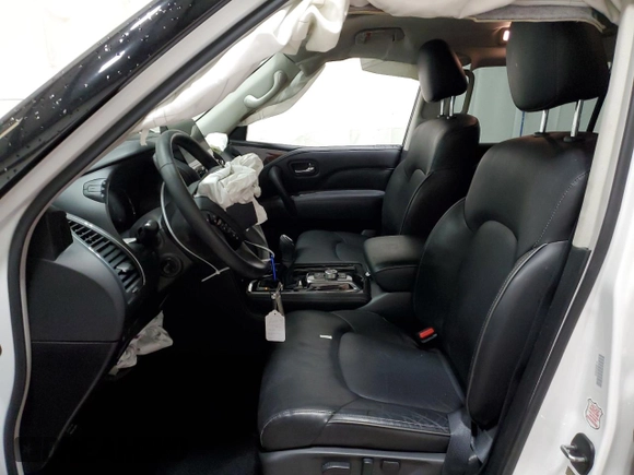 2024 Infiniti QX80 LUXE with VIN JN8AZ2AE3R9327778, listed as a Copart auction lot 81587594 with 27,602 mi miles and Non Repairable. Bid and sale history available at carsss.com. Image 7.