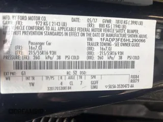 2017 Ford Focus SE with VIN 1FADP3FE6HL290066, listed as a Copart auction lot 53948615 with 48,081 mi miles and Clean Title. Bid and sale history available at carsss.com. Image 10.