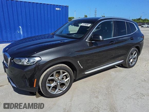 2024 BMW X3 xDrive30i z VIN 5UX53DP07R9U24888, wystawiony jako Copart lot #56997075 z przebiegiem 30 508 mil mil oraz Czysty tytuł • Clean title. Historia ofert i sprzedaży dostępna na DreamBid. Obrazek 1.