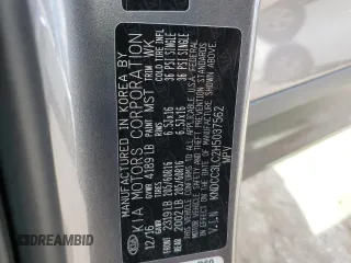 2017 Kia Niro Touring Launch Edition with VIN KNDCC3LC2H5037562, listed as a Copart auction lot 60726424 with 148,023 mi miles and Clean Title. Bid and sale history available at carsss.com. Image 12.