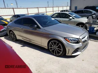 2020 Mercedes-Benz C 43 AMG with VIN W1KWJ6EB7LF991418, listed as a Copart auction lot 43448475 with 26,350 mi miles and Salvage title. Bid and sale history available at DreamBid. Image 4.