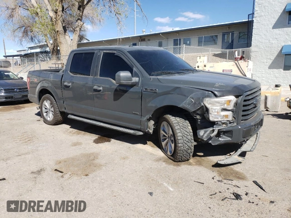 2017 Ford F-150 XL with VIN 1FTEW1EPXHKD42216, listed as a Copart auction lot 49126635 with 84,504 mi miles and Salvage Title. Bid and sale history available at carsss.com. Image 4.