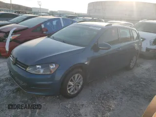 2017 Volkswagen Golf SportWagen S with VIN 3VWA17AU3HM502728, listed as a Copart auction lot 43303074 with 148,127 mi miles and Salvage Title. Bid and sale history available at carsss.com. Image 1.