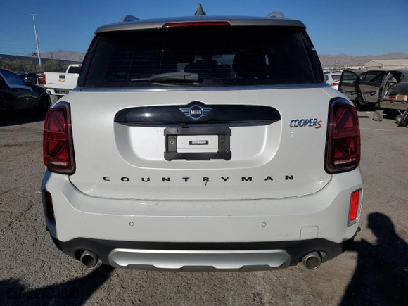 2023 MINI Countryman Cooper S with VIN WMZ83BR00P3R19787, listed as a Copart auction lot 85388374 with 25834 miles and Salvage Title. Bid and sale history available at carsss.com. Image 6.