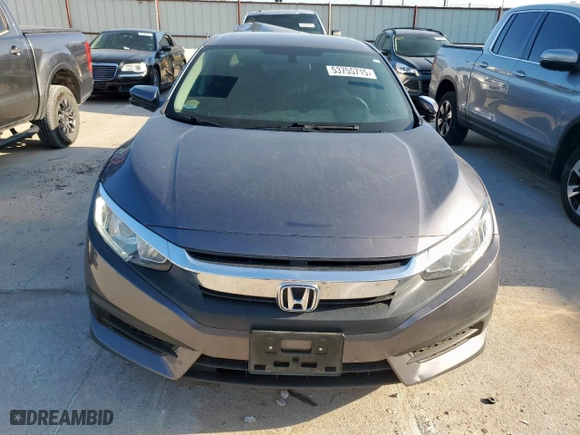 2017 Honda Civic Sedan EX with VIN 19XFC2F71HE071440, listed as a Copart auction lot 53755715 with 50,623 mi miles and Salvage Title. Bid and sale history available at carsss.com. Image 5.