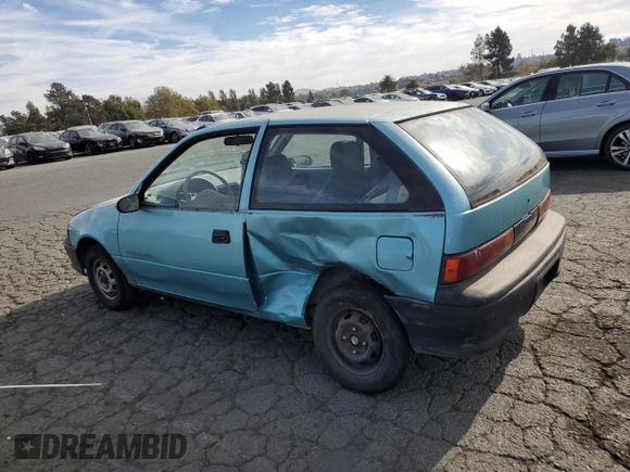 1992 Geo Metro z VIN 2C1MS2465N6782913, wystawiony jako Copart lot #77405574 z przebiegiem 77 080 mil mil oraz Szkody całkowita. Historia ofert i sprzedaży dostępna na DreamBid. Obrazek 2.
