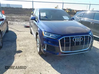 2021 Audi Q7 Premium with VIN WA1AJAF76MD020175, listed as a IAAI auction lot 41463712 with 54,279 mi miles. Bid and sale history available at carsss.com. Image 1.