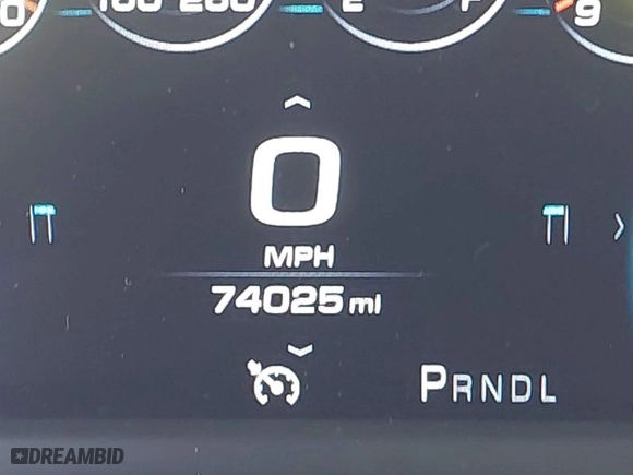 2018 GMC Sierra 1500 Denali with VIN 3GTU2PEJ9JG172983, listed as a IAAI auction lot 41784319 with 74,025 mi miles. Bid and sale history available at carsss.com. Image 15.
