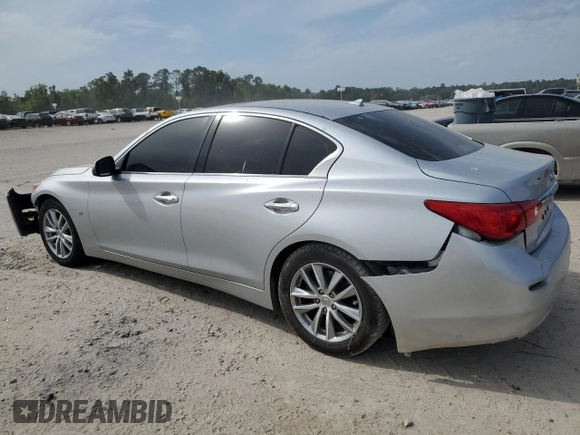 2015 Infiniti Q50 with VIN JN1BV7AP4FM356843, listed as a Copart auction lot 53702855 with 110,914 mi miles and Salvage title. Bid and sale history available at DreamBid. Image 2.