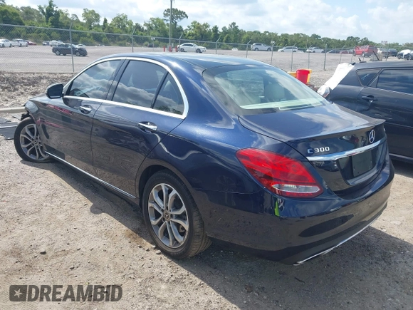 2017 Mercedes-Benz C 300 with VIN 55SWF4KB0HU212438, listed as a IAAI auction lot 42356168 with 59,579 mi miles and . Bid and sale history available at DreamBid. Image 3.