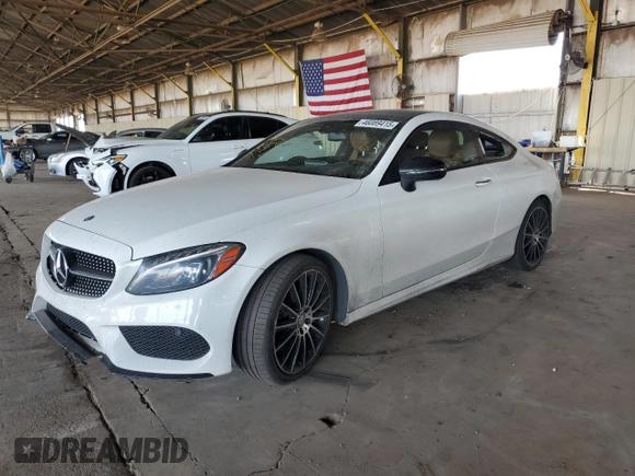 2017 Mercedes-Benz C 300 with VIN WDDWJ4JB1HF381256, listed as a Copart auction lot 46089415 with 91,389 mi miles and Clean Title. Bid and sale history available at carsss.com. Image 1.