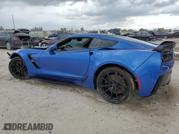 2019 Chevrolet Corvette Grand Sport 1LT with VIN 1G1YW2D73K5114299, listed as a Copart auction lot 48708685 with 56,131 mi miles and Salvage title. Bid and sale history available at DreamBid. Image 2.