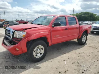 2008 Toyota Tacoma PreRunner with VIN 3TMJU62NX8M052247, listed as a Copart auction lot 58921565 with 218,466 mi miles and Salvage title. Bid and sale history available at DreamBid. Image 1.