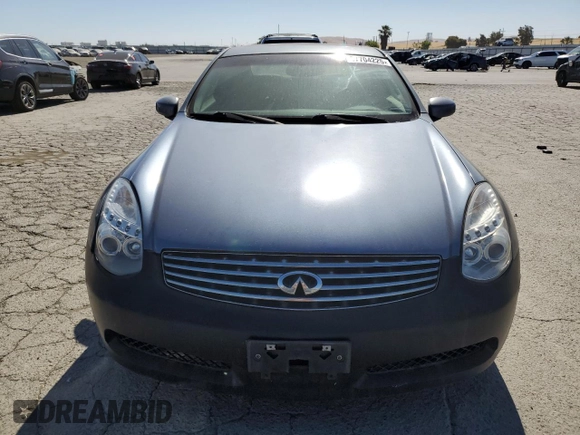 2005 Infiniti G35 z VIN JNKCV54E75M402615, wystawiony jako Copart lot #57704225 z przebiegiem 260 682 mil mil oraz Czysty tytuł • Clean title. Historia ofert i sprzedaży dostępna na DreamBid. Obrazek 5.