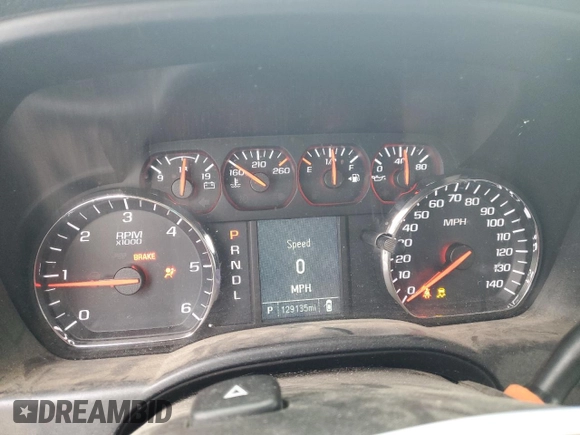 2017 Chevrolet Silverado 1500 Work Truck with VIN 1GCVKNEH1HZ285195, listed as a Copart auction lot 43771695 with 129,135 mi miles and Salvage Title. Bid and sale history available at carsss.com. Image 9.
