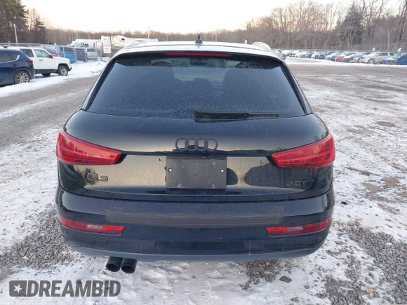 2017 Audi Q3 Premium Plus with VIN WA1HCCFS2HR017095, listed as a IAAI auction lot 41414567 with 102,475 mi miles and . Bid and sale history available at DreamBid. Image 16.