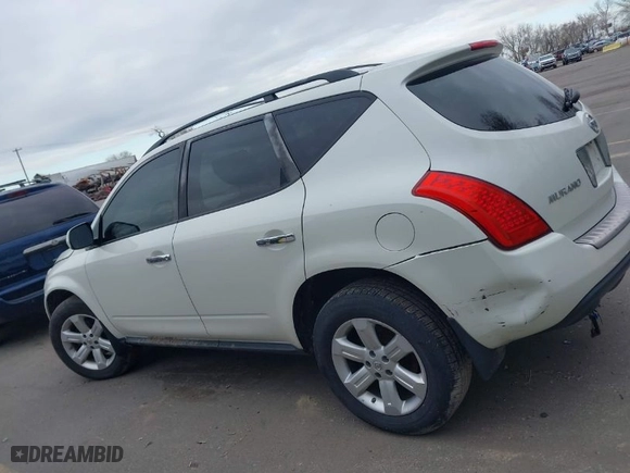 2007 Nissan Murano SL with VIN JN8AZ08W97W626418, listed as a IAAI auction lot 41801228 with 206,287 mi miles. Bid and sale history available at carsss.com. Image 14.