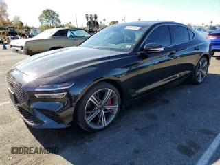 2024 Genesis G70 3.3T Sport Advanced with VIN KMTG54SE0RU139391, listed as a Copart auction lot 88167515 with 4,451 mi miles and Salvage Title. Bid and sale history available at carsss.com. Image 1.