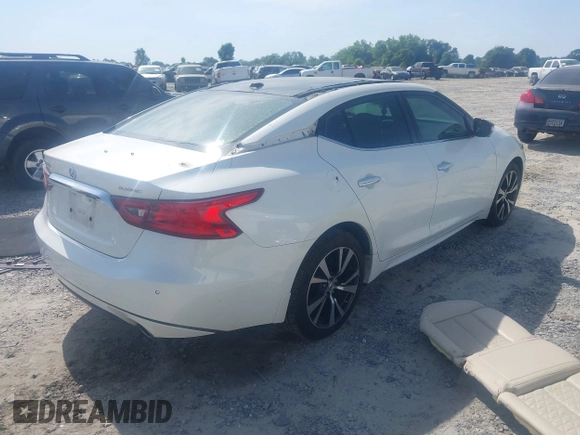 2017 Nissan Maxima SR with VIN 1N4AA6AP7HC453242, listed as a IAAI auction lot 42169056 with 104,881 mi miles and . Bid and sale history available at DreamBid. Image 4.