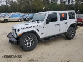 2022 Jeep Wrangler Unlimited Rubicon with VIN 1C4HJXFNXNW133624, listed as a Copart auction lot 48222615 with 51,849 mi miles and Salvage title. Bid and sale history available at DreamBid. Image 1.