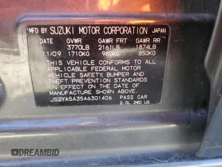 2010 Suzuki SX4 z VIN JS2YA5A35A6301406, wystawiony jako Copart lot #81810084 z przebiegiem 134 349 mil mil oraz Szkody całkowita. Historia ofert i sprzedaży dostępna na DreamBid. Obrazek 15.