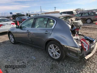 2011 Infiniti G25 x with VIN JN1DV6ARXBM650715, listed as a Copart auction lot 88261515 with 115,667 mi miles and Salvage Title. Bid and sale history available at DreamBid. Image 2.