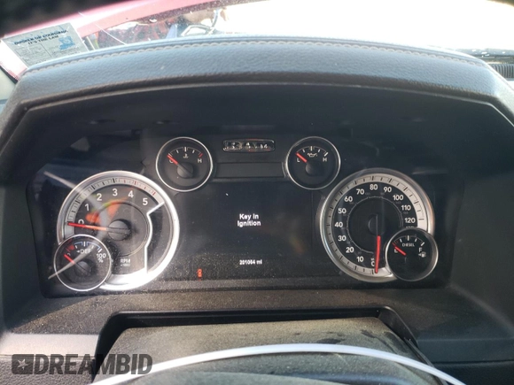 2015 Ram 2500 Laramie with VIN 3C6UR5FL2FG600407, listed as a Copart auction lot 50153195 with 201,064 mi miles and Salvage Title. Bid and sale history available at carsss.com. Image 9.