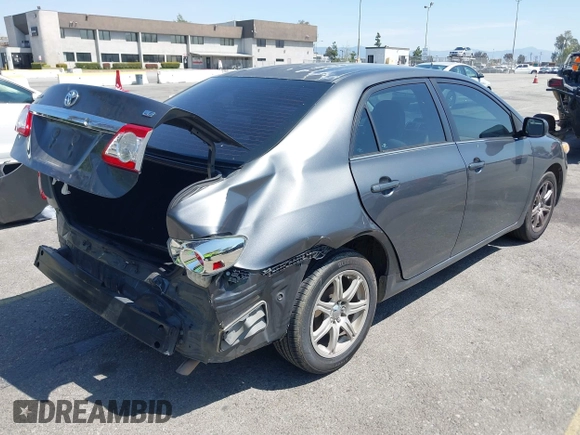 2013 Toyota Corolla L with VIN 2T1BU4EE8DC932676, listed as a IAAI auction lot 41963709 with 222,289 mi miles. Bid and sale history available at carsss.com. Image 4.