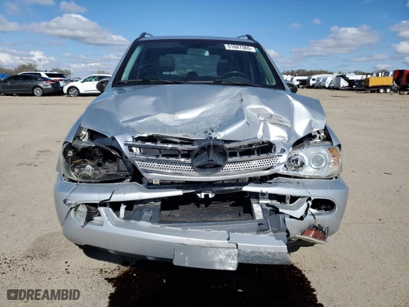 2005 Mercedes-Benz M-Class 3.7L with VIN 4JGAB57E75A518651, listed as a Copart auction lot 51687365 with 113,698 mi miles and Clean Title. Bid and sale history available at carsss.com. Image 5.