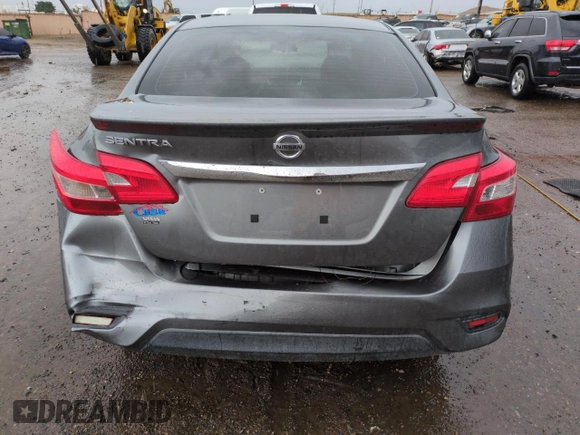 2017 Nissan Sentra S with VIN 3N1AB7AP0HY258218, listed as a Copart auction lot 61551805 with 51,375 mi miles and Salvage title. Bid and sale history available at DreamBid. Image 6.
