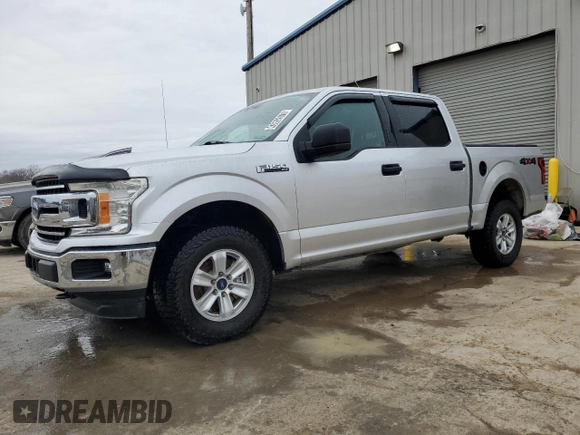 2018 Ford F-150 XL with VIN 1FTEW1EG8JFA80405, listed as a Copart auction lot 43652675 with 159,023 mi miles and Clean Title. Bid and sale history available at carsss.com. Image 1.