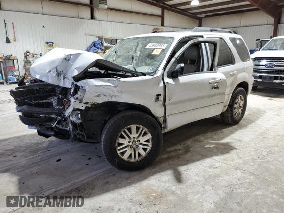 2005 Mercury Mariner Luxury z VIN 4M2CU57145DJ11612, wystawiony jako Copart lot #43980985 z przebiegiem 102 859 mil mil oraz Szkody całkowita. Historia ofert i sprzedaży dostępna na DreamBid. Obrazek 1.