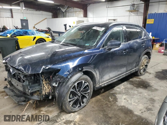 2023 Mazda CX-5 2.5 S Premium Package with VIN JM3KFBDMXP0196966, listed as a Copart auction lot 41927495 with 19,687 mi miles and Salvage Title. Bid and sale history available at carsss.com. Image 1.