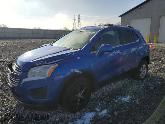 2016 Chevrolet Trax LT with VIN KL7CJPSB2GB761013, listed as a Copart auction lot 51983705 with 114,741 mi miles and Salvage Title. Bid and sale history available at carsss.com. Image 1.