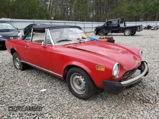 1977 FIAT 124 Spider z VIN 124CS10119615, wystawiony jako Copart lot #54527635 z przebiegiem 92 780 mil mil oraz Czysty tytuł • Clean title. Historia ofert i sprzedaży dostępna na DreamBid. Obrazek 4.