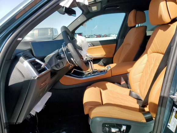 2025 BMW X5 sDrive40i with VIN 5UX13EU04S9Y41593, listed as a Copart auction lot 49856115 with 395 mi miles and Salvage Title. Bid and sale history available at carsss.com. Image 7.