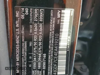 2014 Mercedes-Benz GL 450 z VIN 4JGDF7CE4EA419210, wystawiony jako Copart lot #61794925 z przebiegiem 92 509 mil mil oraz Szkoda całkowita • Salvage title. Historia ofert i sprzedaży dostępna na DreamBid. Obrazek 12.