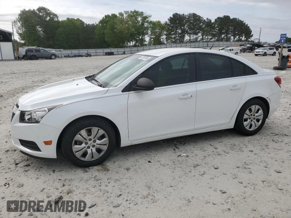 2014 Chevrolet Cruze LS with VIN 1G1PA5SH0E7143890, listed as a Copart auction lot 52367685 with 129,397 mi miles and Salvage Title. Bid and sale history available at carsss.com. Image 1.
