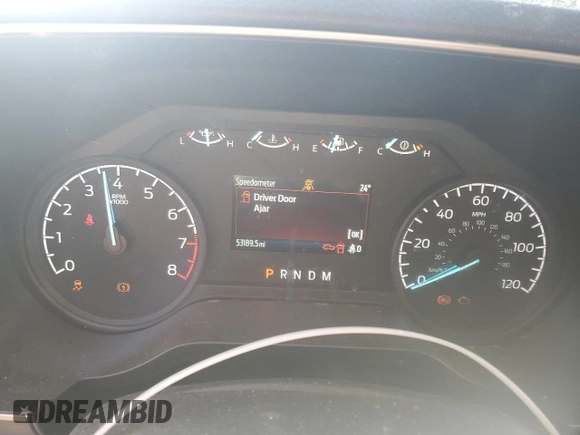 2022 Ford F-150 XL with VIN 1FTEX1CBXNKF01283, listed as a Copart auction lot 47600675 with 53,189 mi miles and Salvage title. Bid and sale history available at DreamBid. Image 9.