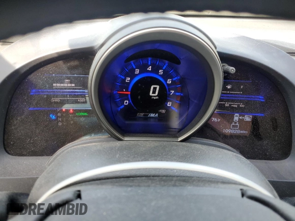 2012 Honda CR-Z EX with VIN JHMZF1D6XCS004834, listed as a Copart auction lot 53790365 with 109,828 mi miles and Salvage title. Bid and sale history available at DreamBid. Image 9.