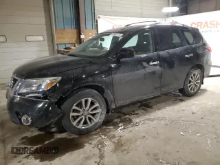 2015 Nissan Pathfinder SV with VIN 5N1AR2MM8FC676976, listed as a Copart auction lot 45883175 with 141,891 mi miles and Salvage Title. Bid and sale history available at carsss.com. Image 1.
