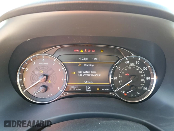 2021 Infiniti QX80 LUXE with VIN JN8AZ2AF2M9715442, listed as a Copart auction lot 75329304 with 26,125 mi miles and Salvage Title. Bid and sale history available at carsss.com. Image 9.