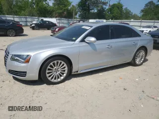 2014 Audi A8 4.0T с VIN WAUR2AFD5EN003727, выставлен на аукционе Copart как лот 54324115 с пробегом 75 358 миль миль и Списание • Salvage title. История ставок и продаж доступна на DreamBid. Изображение 1.