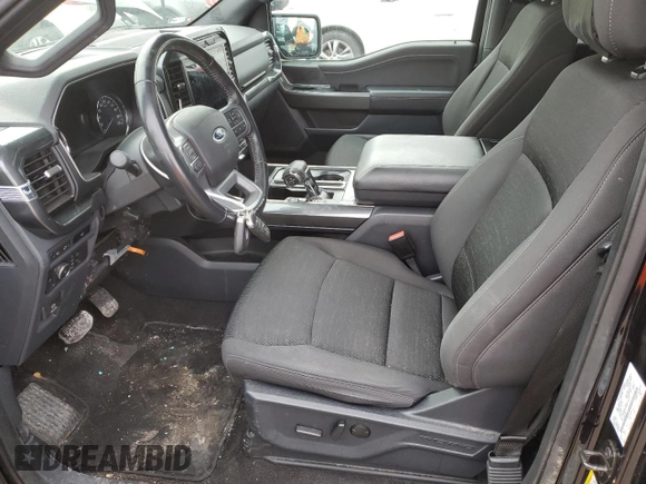 2022 Ford F-150 XL with VIN 1FTEW1EP4NKF10475, listed as a Copart auction lot 48808885 with 61,301 mi miles and Salvage Title. Bid and sale history available at carsss.com. Image 7.